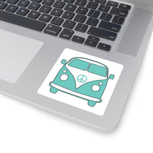 Load image into Gallery viewer, Side Hustle Co-Happy Bus Square Stickers
