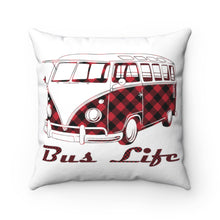 Load image into Gallery viewer, Side Hustle Co-Bus Life Christmas 14&quot; &amp; 16&quot; Spun Polyester Square Pillow
