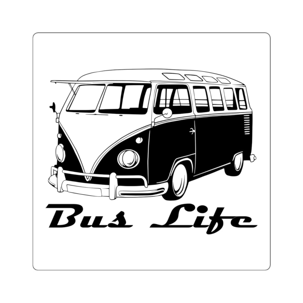 Side Hustle Co-Bus Life Square Stickers