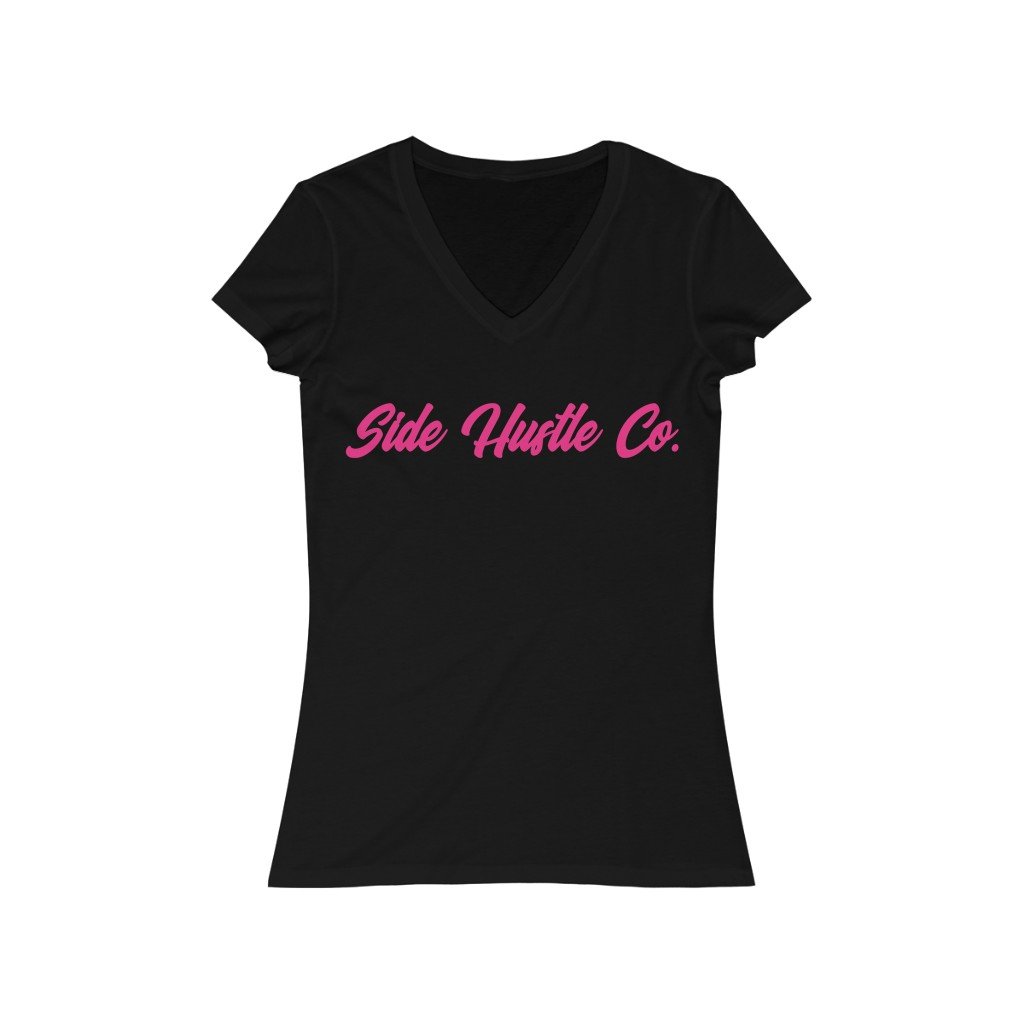 side hustle co women's V-neck tee