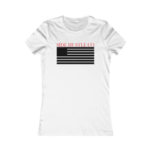 Load image into Gallery viewer, Side Hustle Co-American Flag Women&#39;s Favorite Tee
