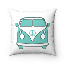 Load image into Gallery viewer, Side Hustle Co-Happy Bus 14&quot; &amp; 16&quot; Spun Polyester Square Pillow
