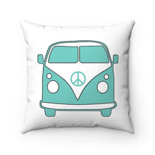 Load image into Gallery viewer, Side Hustle Co-Happy Bus 14&quot; &amp; 16&quot; Spun Polyester Square Pillow
